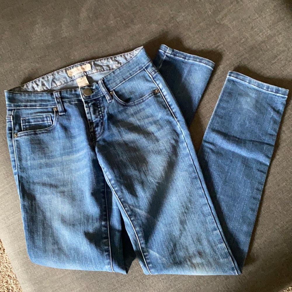 Wax blue jeans!